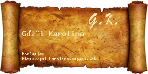 Gál Karolina névjegykártya